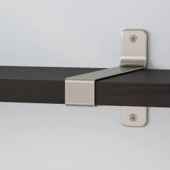 IKEA BERGSHULT / GRANHULT Wall Shelf Brownblack/nickel Plated 63x7 7/8 " -Ikea Wall shelves Sales Shop bergshult granhult wall shelf brown black nickel plated 0850309 pe716289 s5