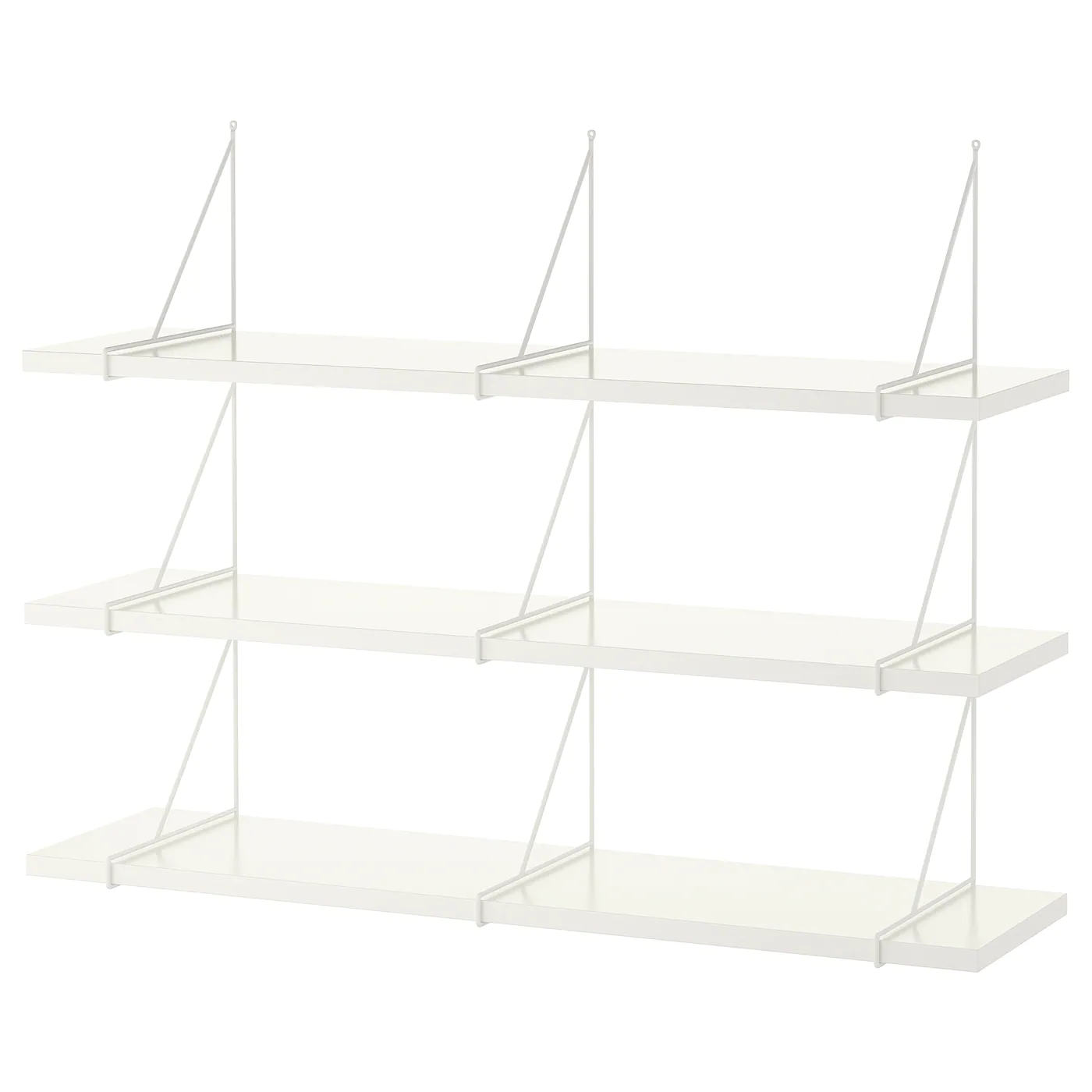 IKEA BERGSHULT / PERSHULT Wall Shelf Combination White/white 47 1/4x11 3/4 "