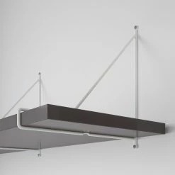 IKEA BERGSHULT / PERSHULT Wall Shelf Dark Gray/white 47 1/4x11 3/4 " -Ikea Wall shelves Sales Shop bergshult pershult wall shelf dark gray white 0851309 pe718661 s5