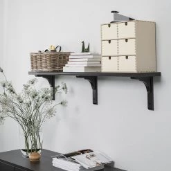 IKEA BERGSHULT / RAMSHULT Wall Shelf Brownblack 47 1/4x7 7/8 " -Ikea Wall shelves Sales Shop bergshult ramshult wall shelf brown black 1092723 pe862974 s5