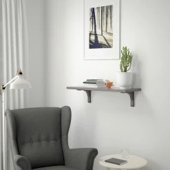 IKEA BERGSHULT / RAMSHULT Wall Shelf Dark Gray 31 1/2x11 3/4 " -Ikea Wall shelves Sales Shop bergshult ramshult wall shelf dark gray 0783850 pe761578 s5