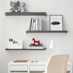 IKEA BERGSHULT Shelf Dark Gray 31 1/2x7 7/8 " -Ikea Wall shelves Sales Shop bergshult shelf dark gray 0850953 pe722421 s5