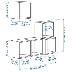 IKEA EKET Wallmounted Cabinet Combination Dark Gray 41 3/8x13 3/4x47 1/4 " 11 IKEA EKET Wallmounted Cabinet Combination Dark Gray 41 3/8x13 3/4x47 1/4 " -Ikea Wall shelves Sales Shop eket wall mounted cabinet combination dark gray 0553682 pe659502 s5