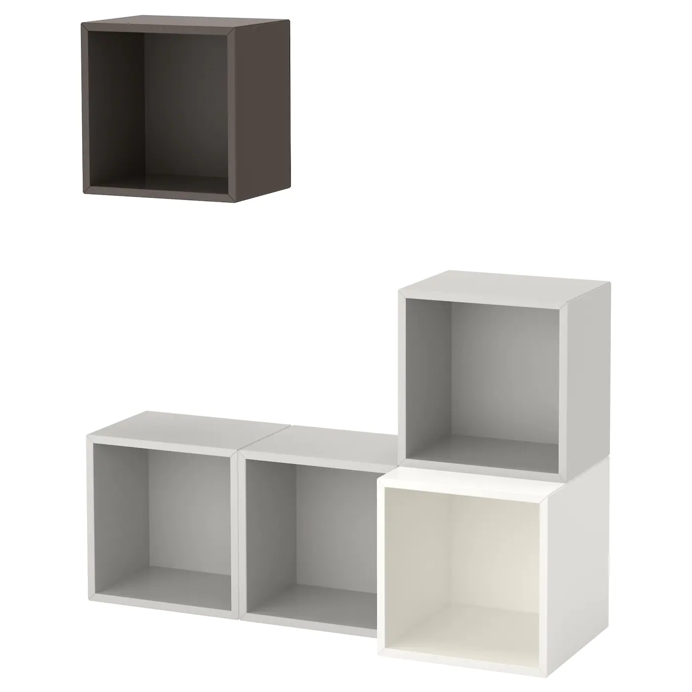 IKEA EKET Wallmounted Cabinet Combination White/light Gray/dark Gray 41 3/8x13 3/4x47 1/4 " -Ikea Wall shelves Sales Shop eket wall mounted cabinet combination white light gray dark gray 0478860 pe617884 s5 1