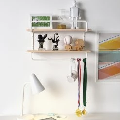 IKEA SPORTSLIG Wall Shelf For Trophies White/birch 19 5/8x11 3/4 " -Ikea Wall shelves Sales Shop sportslig wall shelf for trophies white birch 0975154 pe812661 s5